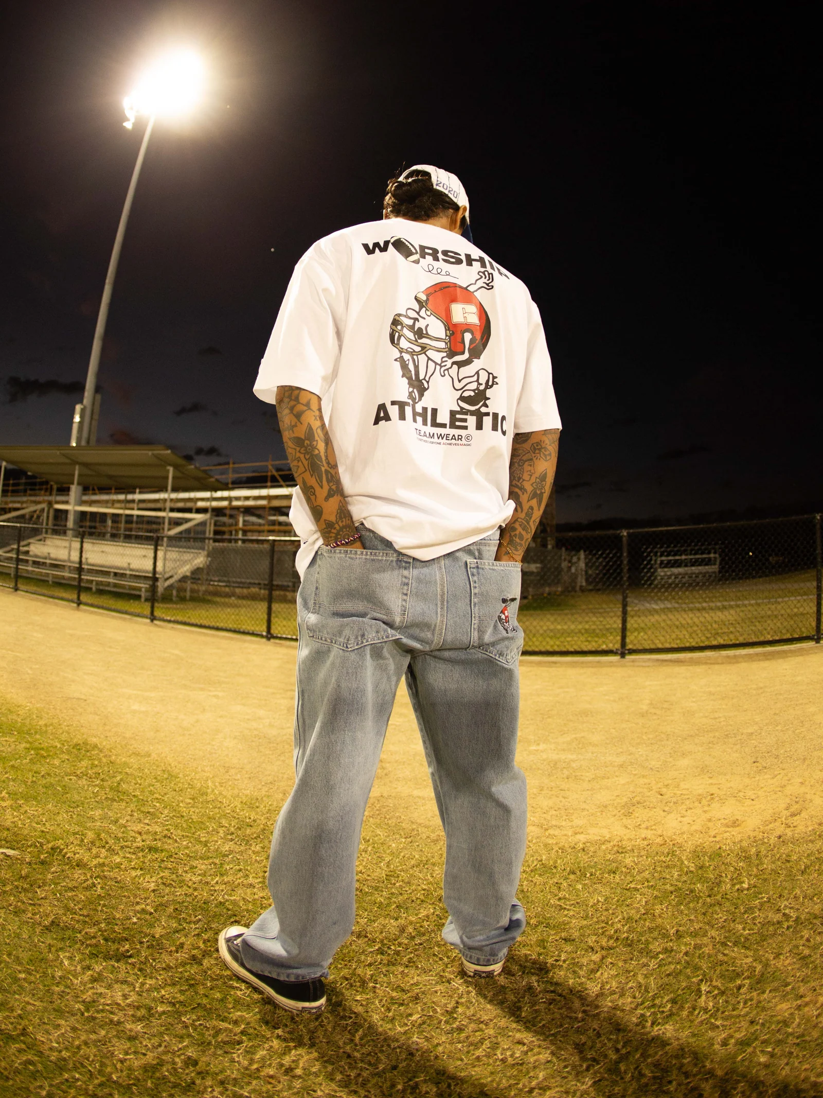 Worship x Russell Athletic Fumbler T-Shirt