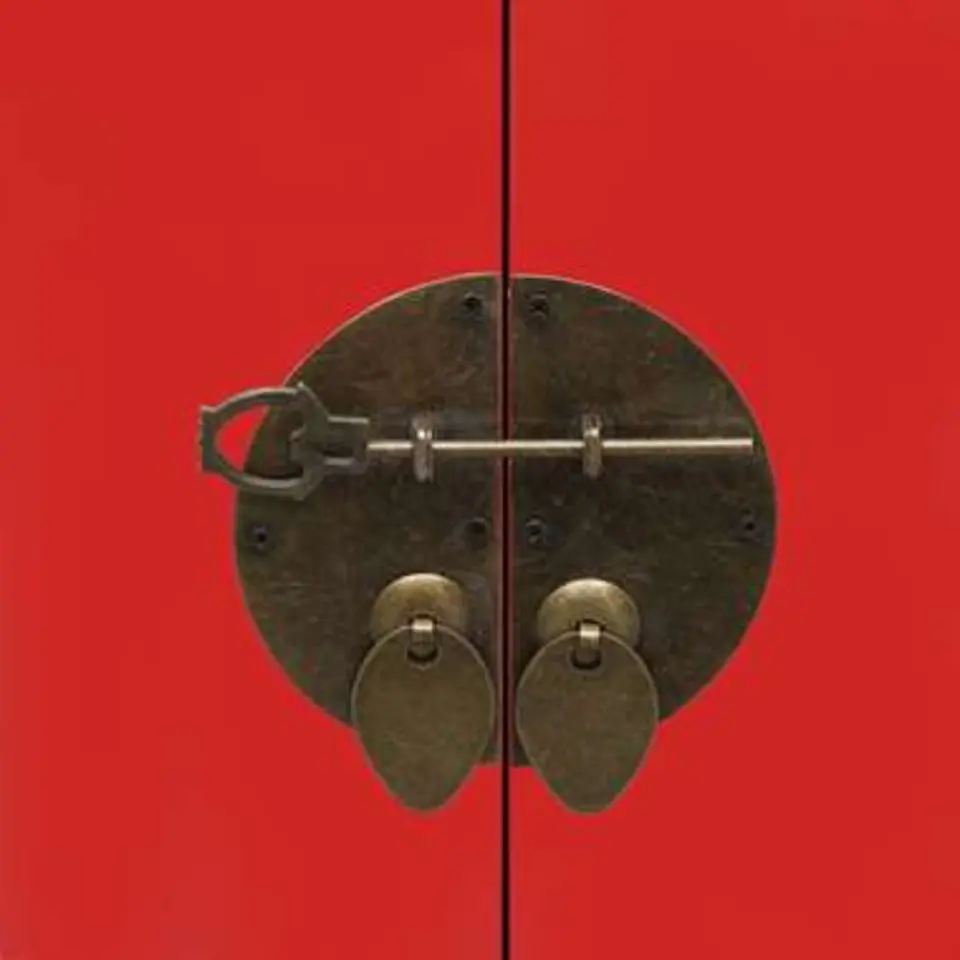 vidaXL Nachtkastje 38x28x52 cm paulowniahout rood