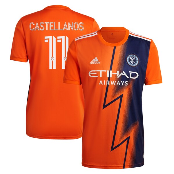 Valentin Castellanos New York City FC adidas 2022 The Volt Kit Replica Player Jersey - Orange