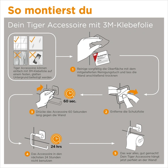 Haken »Colar«, rostfreier Stahl, Edelstahlfarben