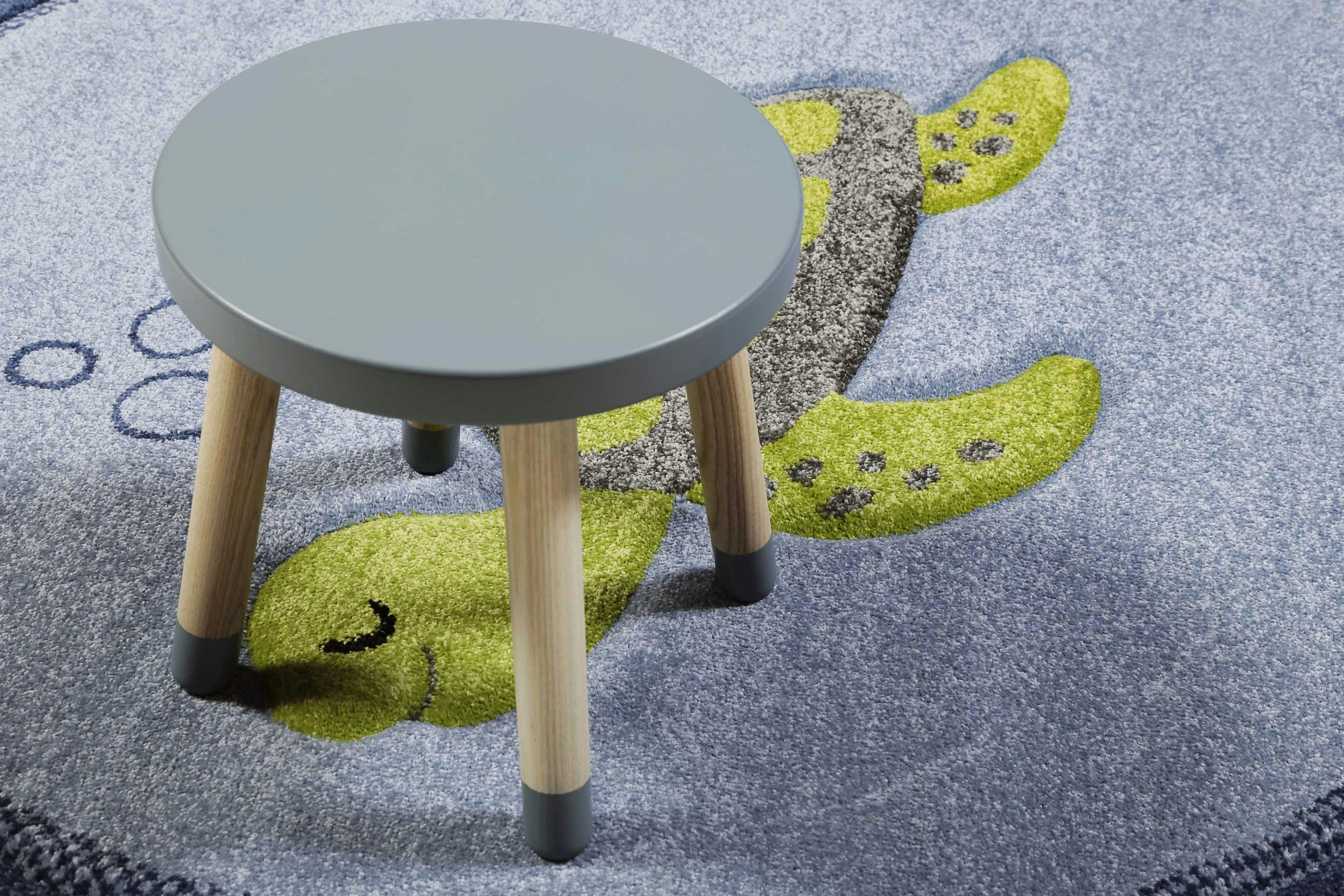 TURTLE - Tapis rond motif tortue verte fond 120 D