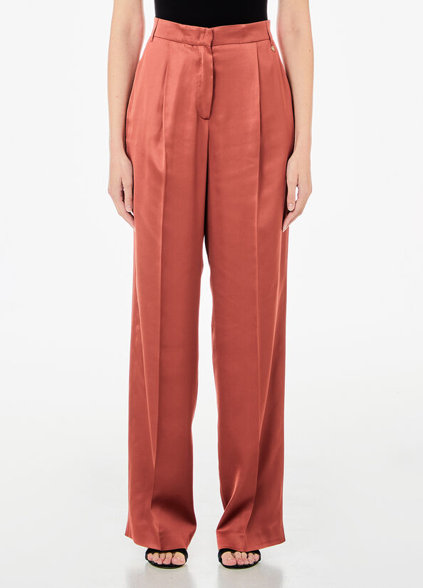 Pantaloni eleganti da completo in raso