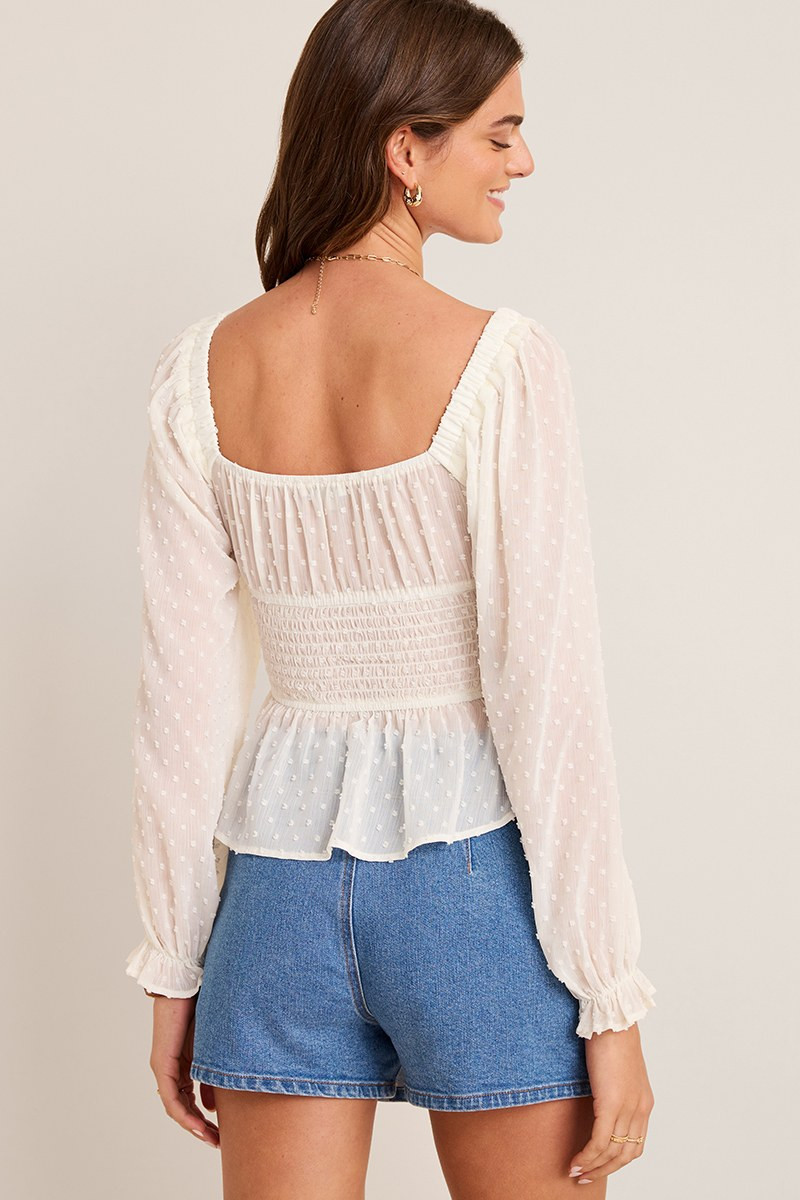 Shannon Clip Dot Blouse