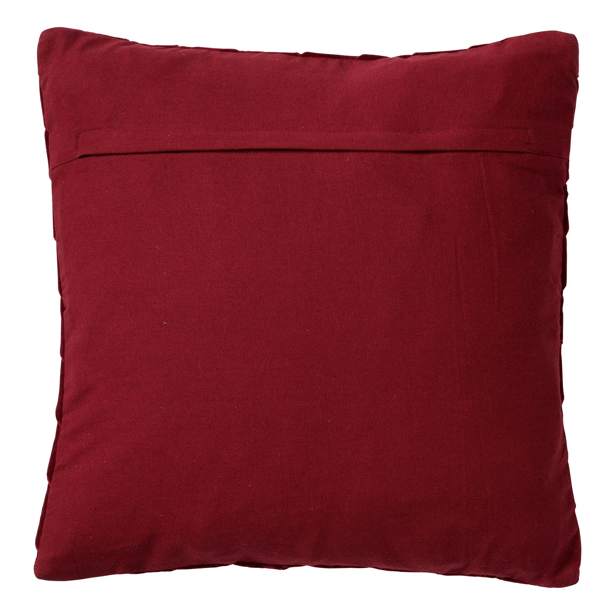 GIDI - Housse de coussin rouge en velours-45x45 cm uni
