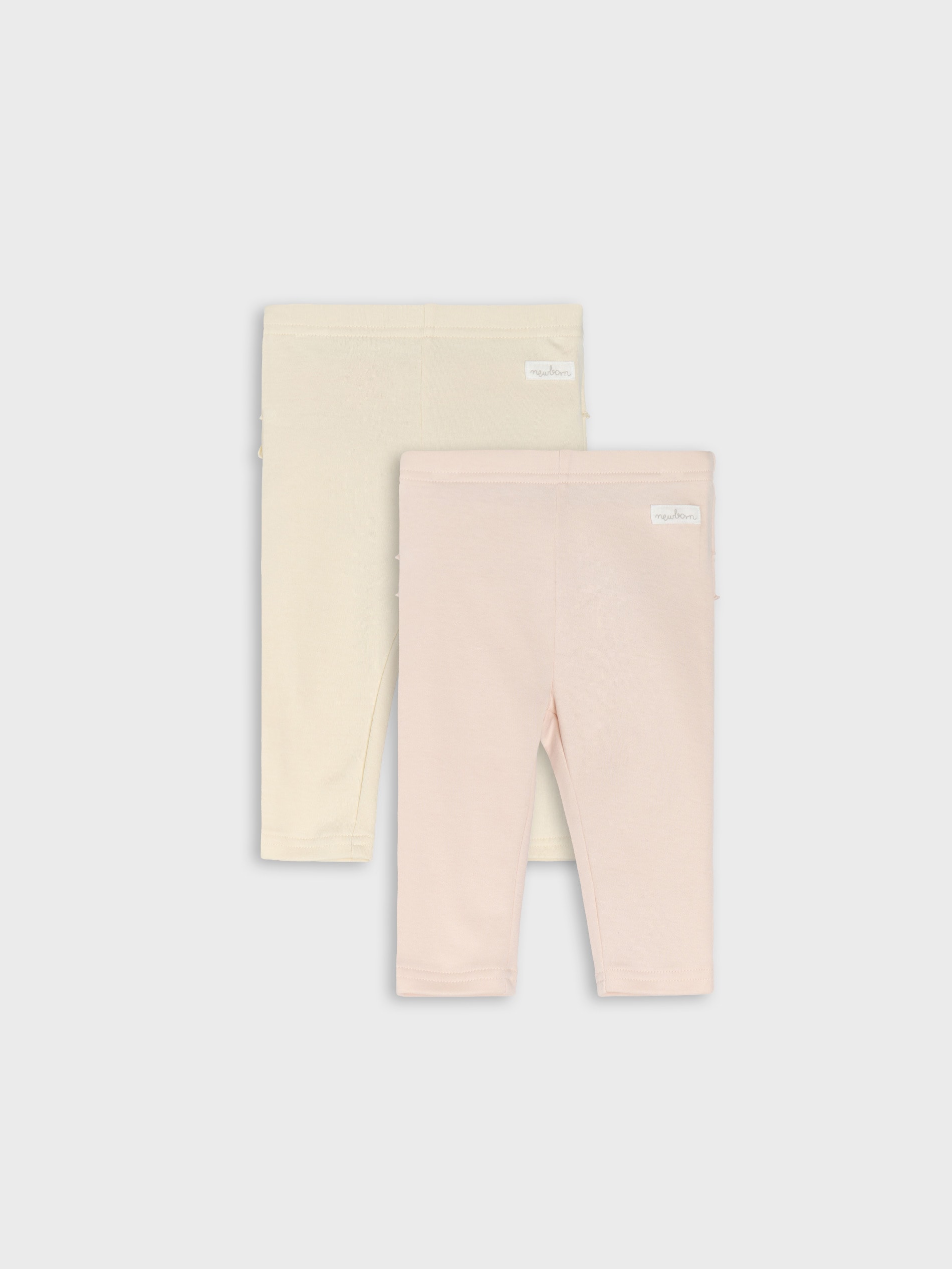 Bawełniane legginsy z ozdobnymi falbanami 2 pack