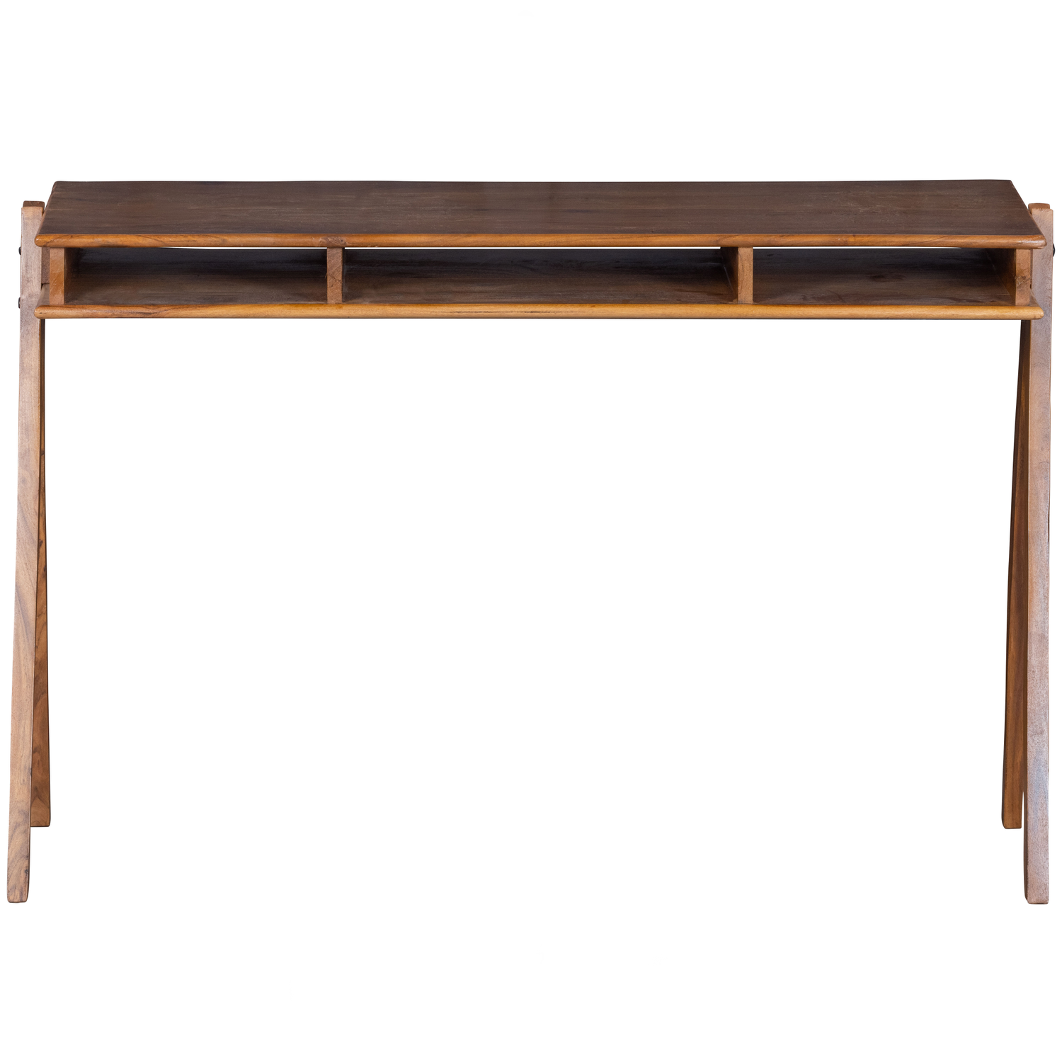 WOOOD bureau Compartment - Hout - Bruin - 78x120x50