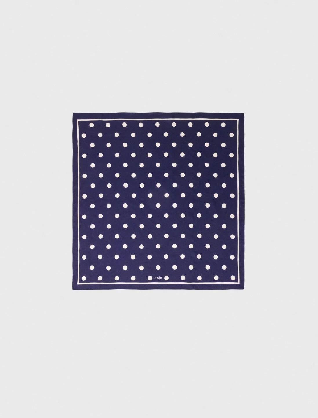 Bandana à pois en soie