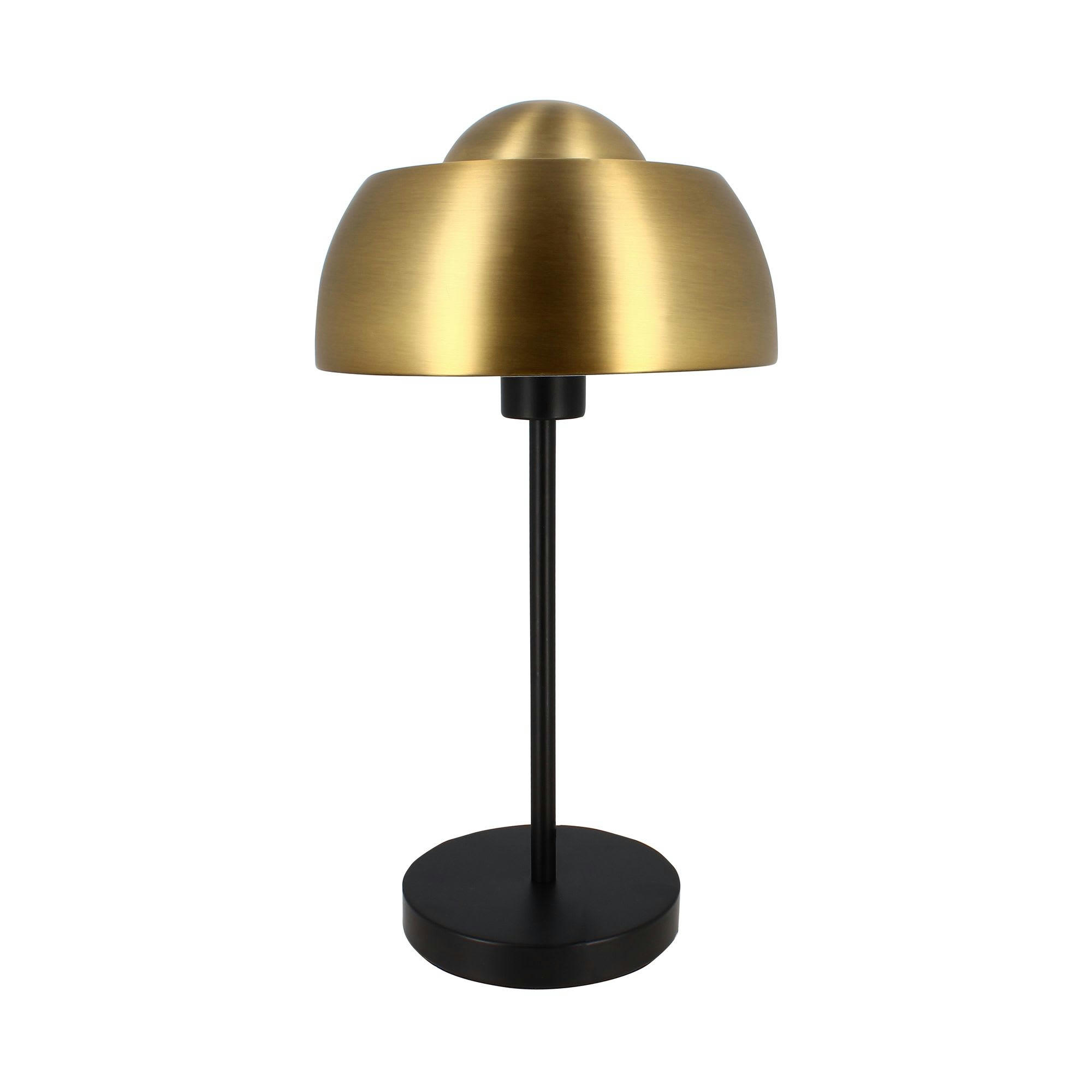 NOMAA - Lampe à poser en métal noir et doré h45cm