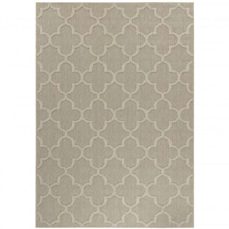 JUDE - Tapis effet jute naturel alhambra beige 240x340cm