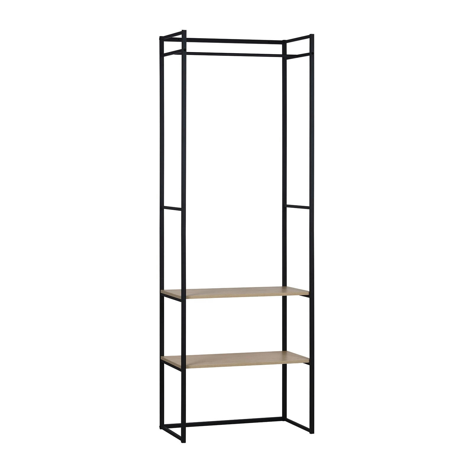 ASHTON - Portant vêtements bois et métal L70 x H200 cm