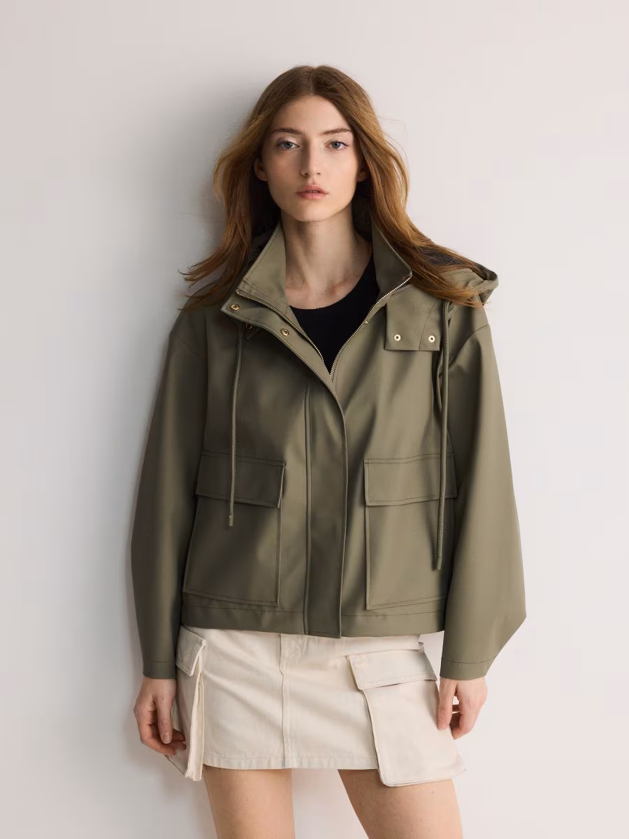 Cropped Rain Jacket