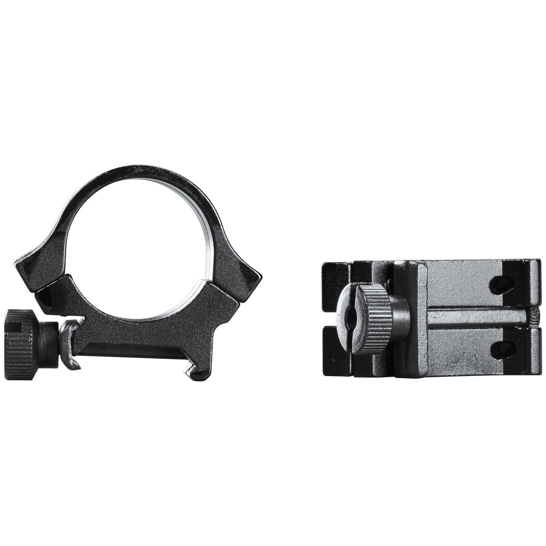 Weaver Quad Lock Aluminum Rifle Scope Mounting Ring, 1-in, Medium Matte Finish