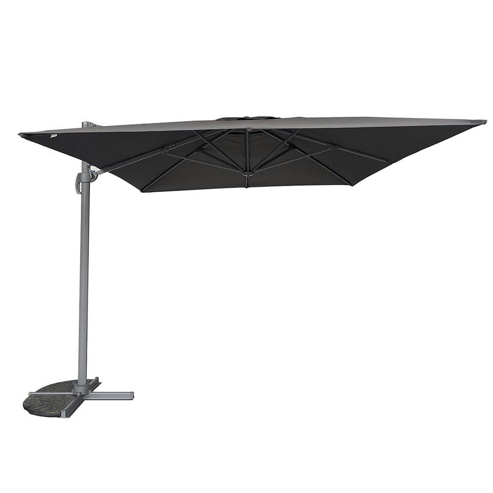 - Parasol déporté 4x3 m gris