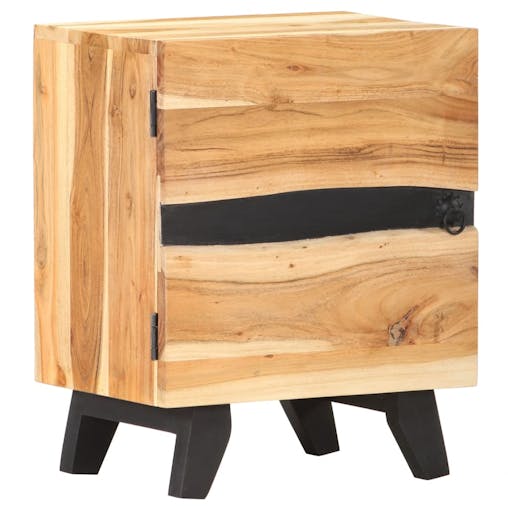 NNEVL Bedside Cabinet 40x30x51 cm Solid Acacia Wood