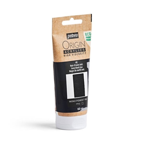 Pebeo Origin Ivory Black Acrylic Paint 60ml