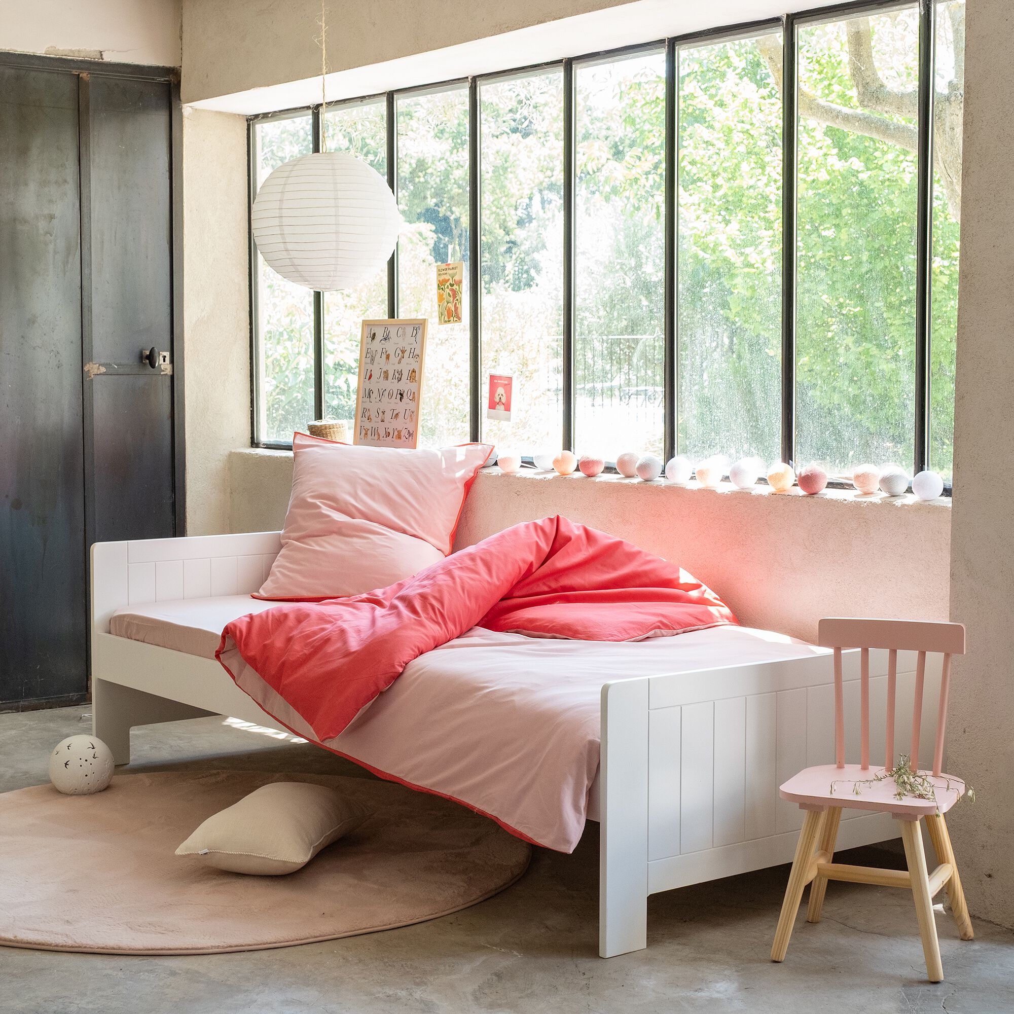 POLLUX - Lit 1 place enfant en bois 90x200cm - blanc