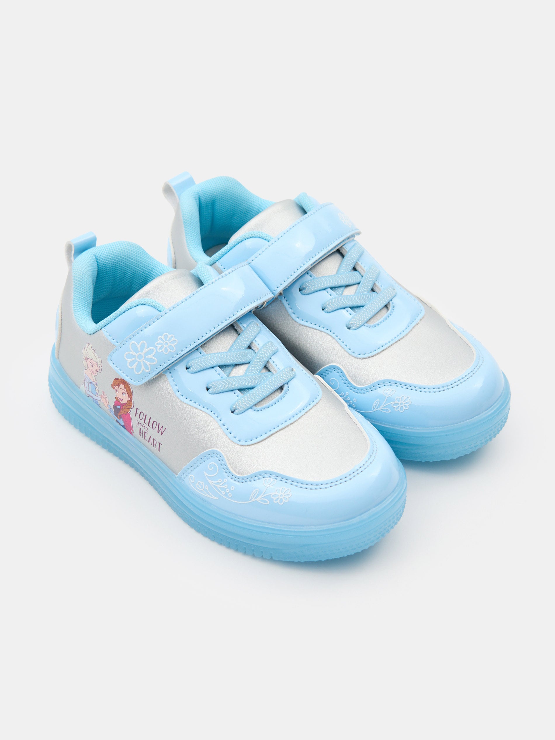 Sneakersy z podświetlaną podeszwą LED Frozen