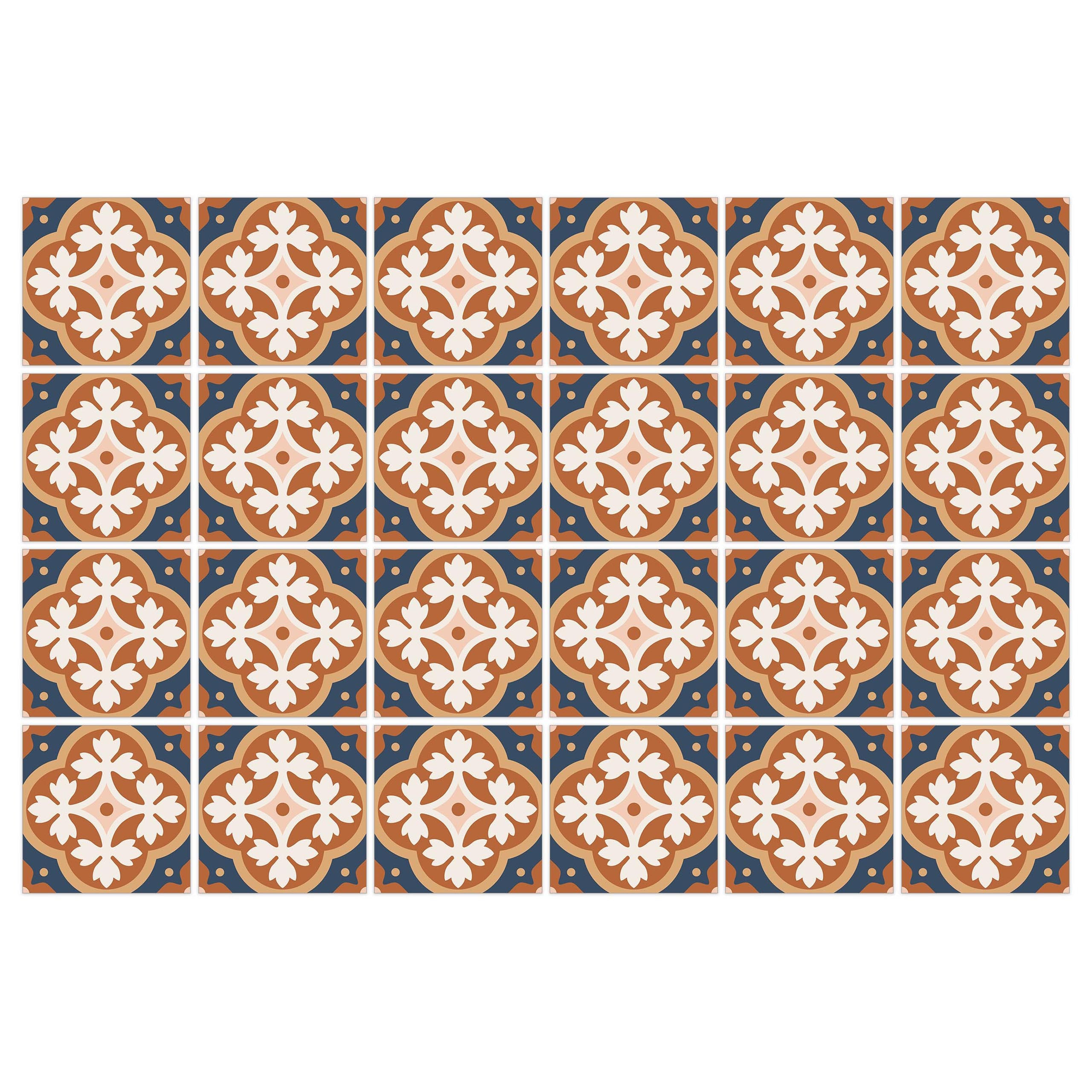 Naklejki Na Kafelki ORNAMENTY Mozaika Styl Vintage Zestaw