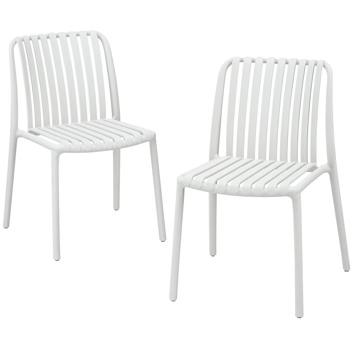 Werph Dining Chairs Set of 4 Kitchen Chairs Stackable Outdoor Dining Chair Resin Kitchen Chairs Restaurant Chairs