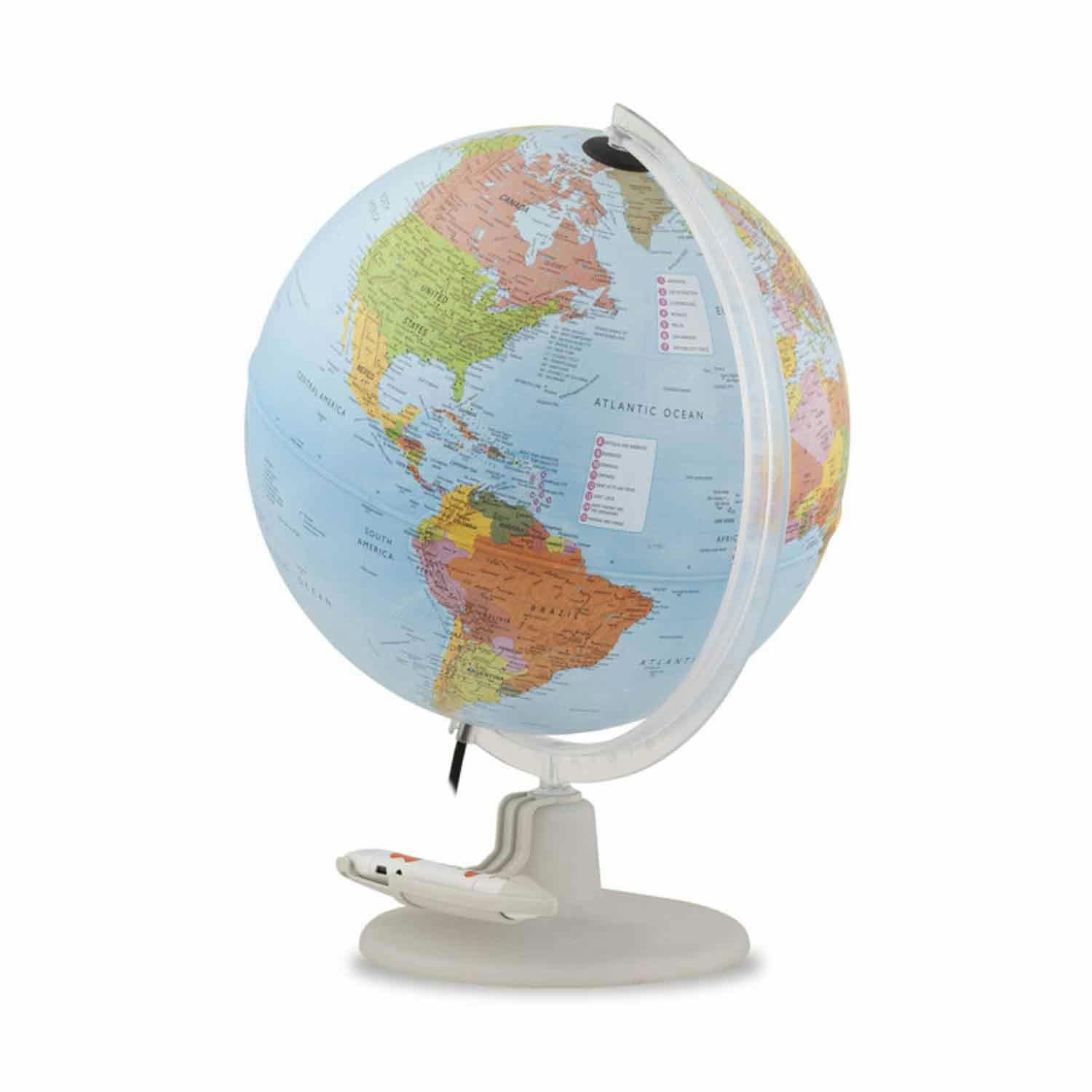 PARLAMONDO - Globe terrestre 30 cm  interactif  textes en français