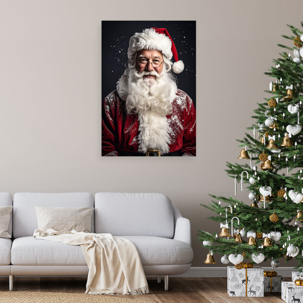Obraz do salonu sypialni biura, Święty mikołaj prezenty zima święta 20x30