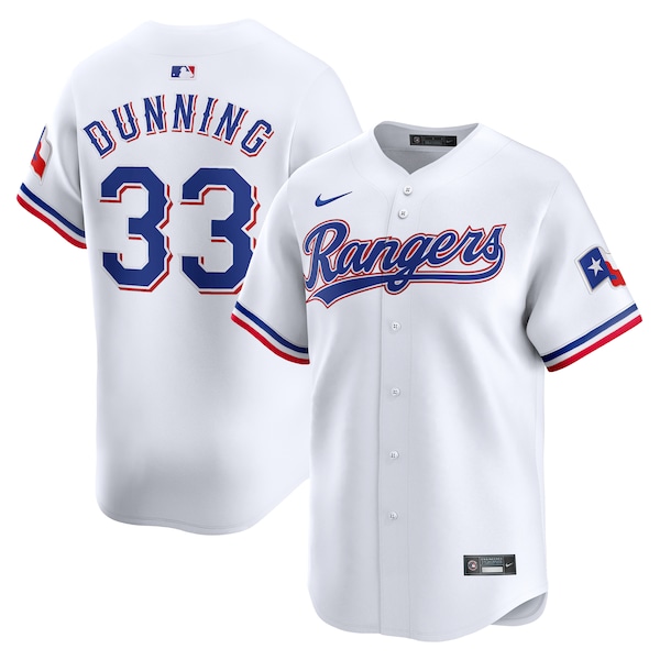 Dane Dunning Texas Rangers Nike Home Limited Player Jersey - White