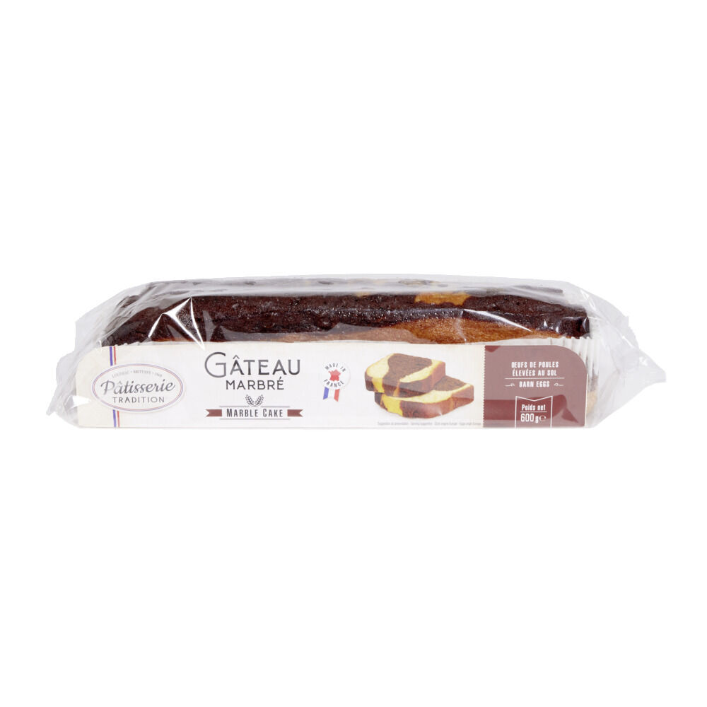 Gâteau marbré au chocolat 600gr