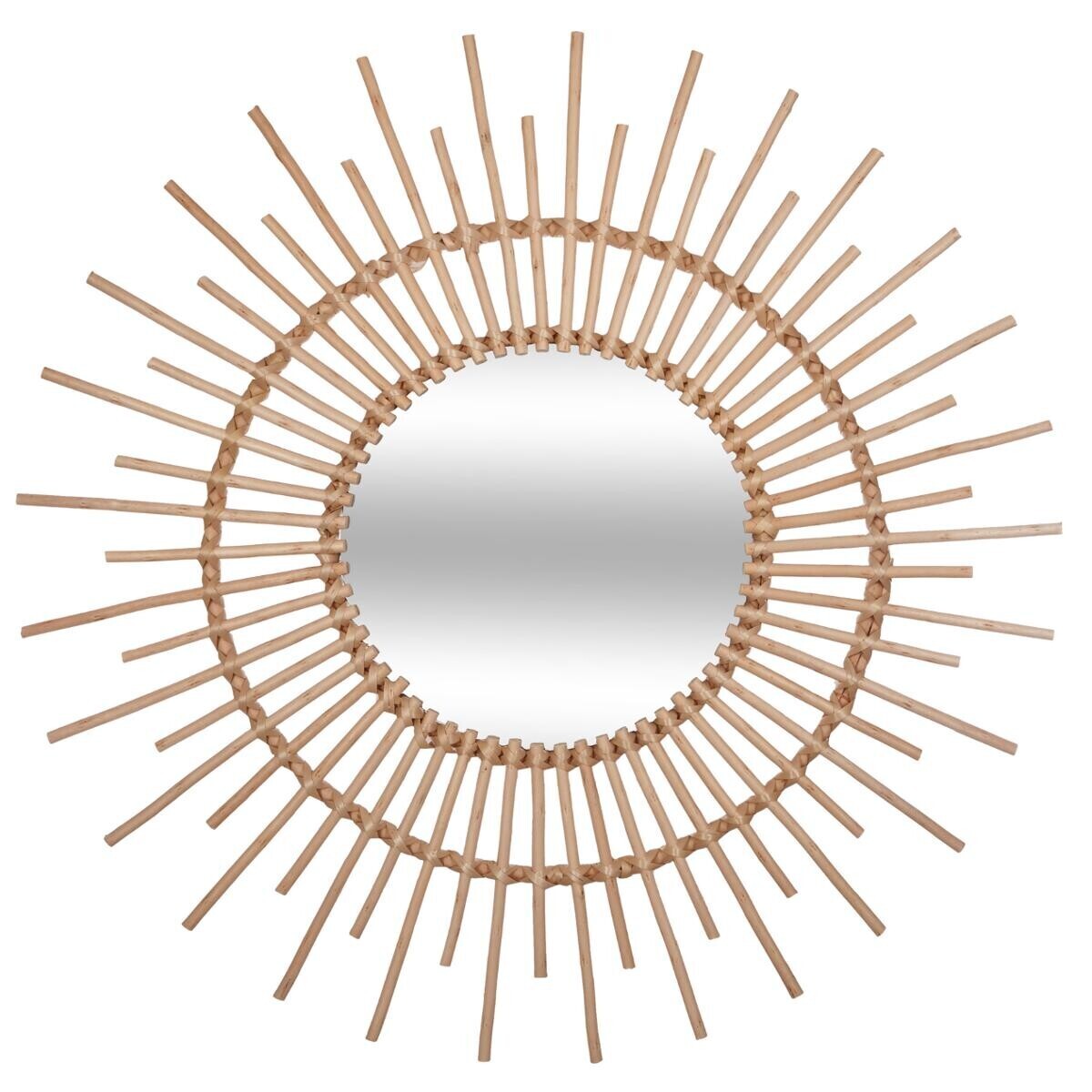 Mirror"Rebecca" Rattan, D.76 cm