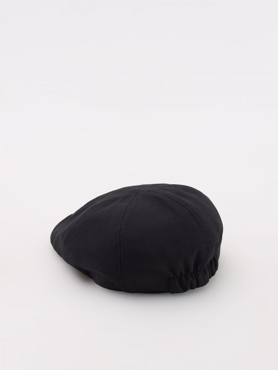 Linen Blend Flat Cap