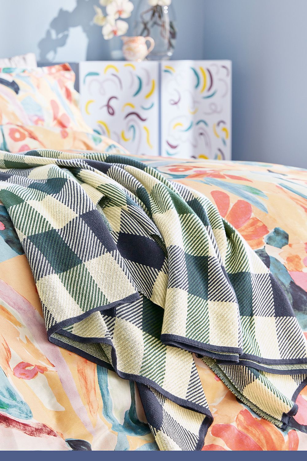 Ted Baker House Check' Cotton Throw