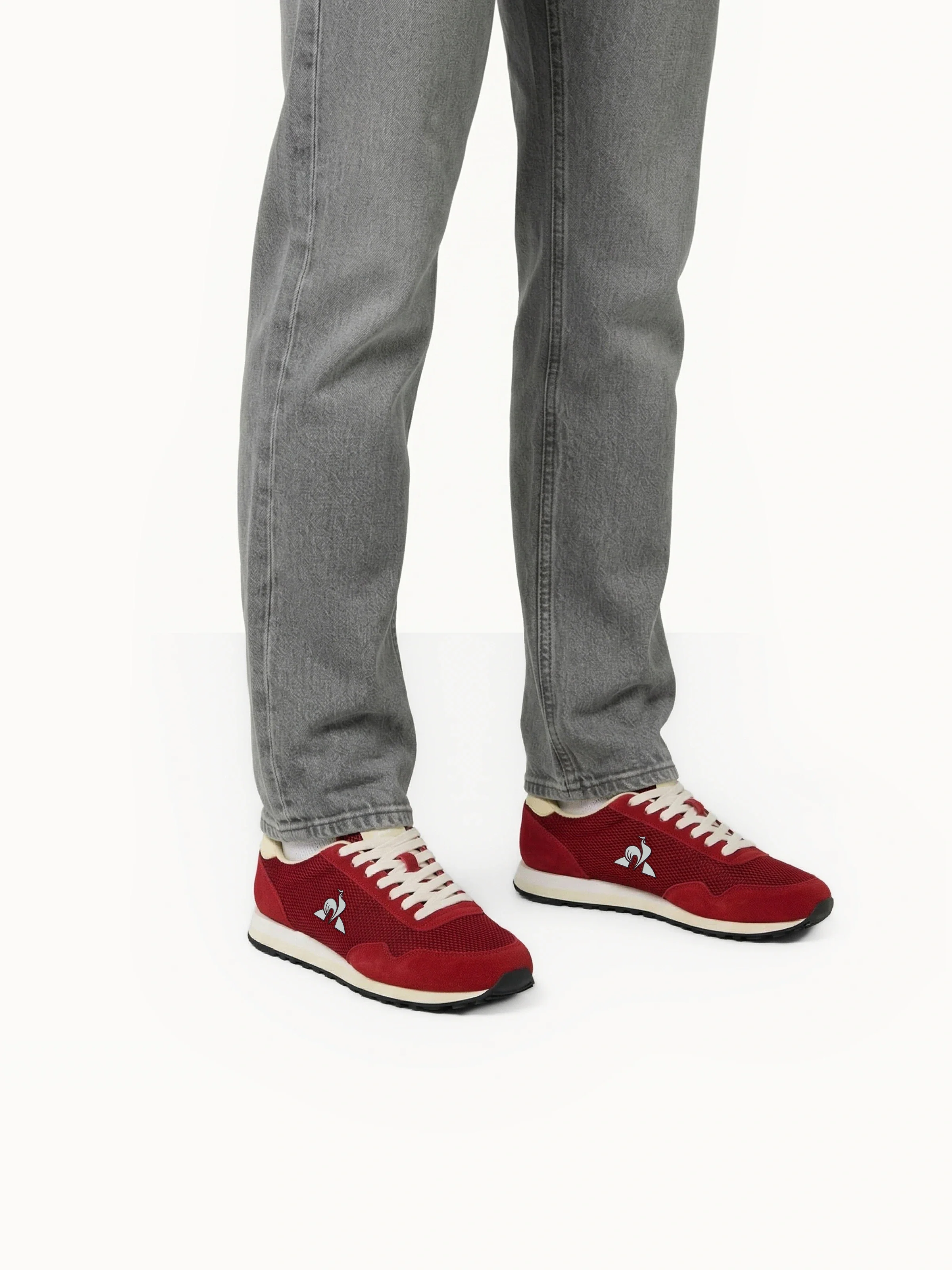 Sneakers retro-running en mesh et suede Astra