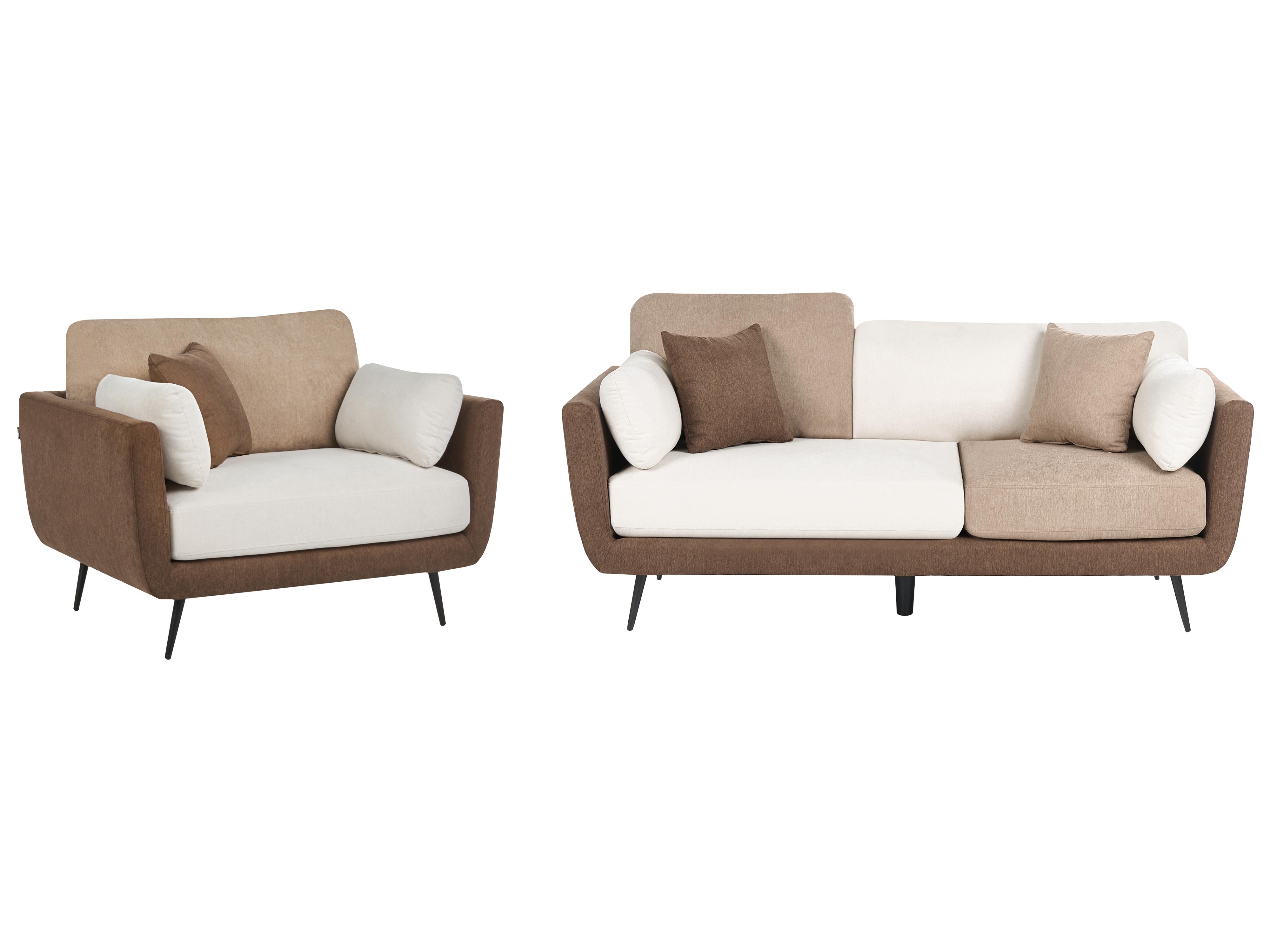 Armchair BOLGA Fabric Brown