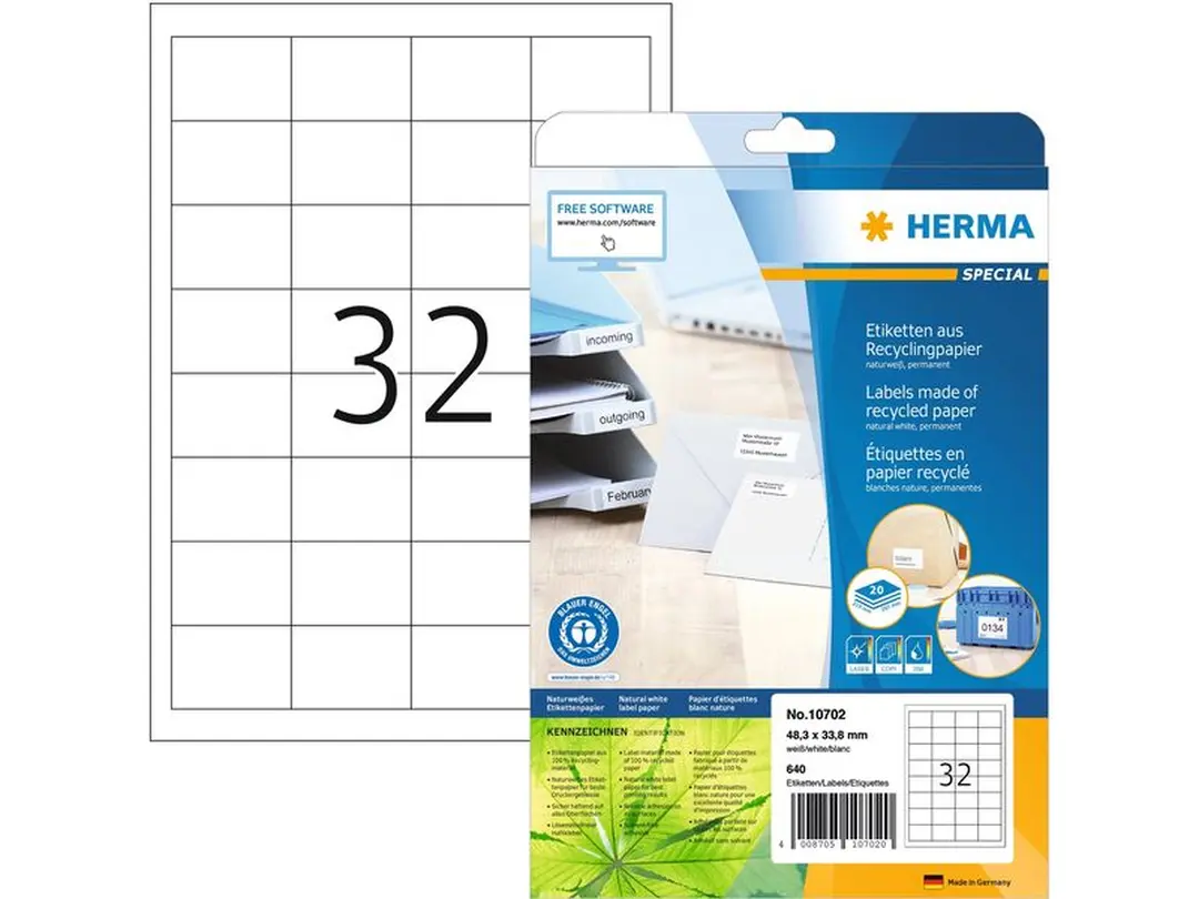 Etiketten 20er-Set Universal-Etiketten