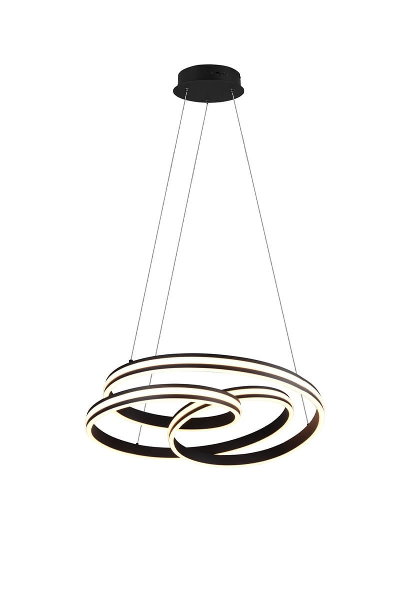Lampa wisząca YARA czarno-biała LED 1x60W Odcienie bieli 7200lm Trio