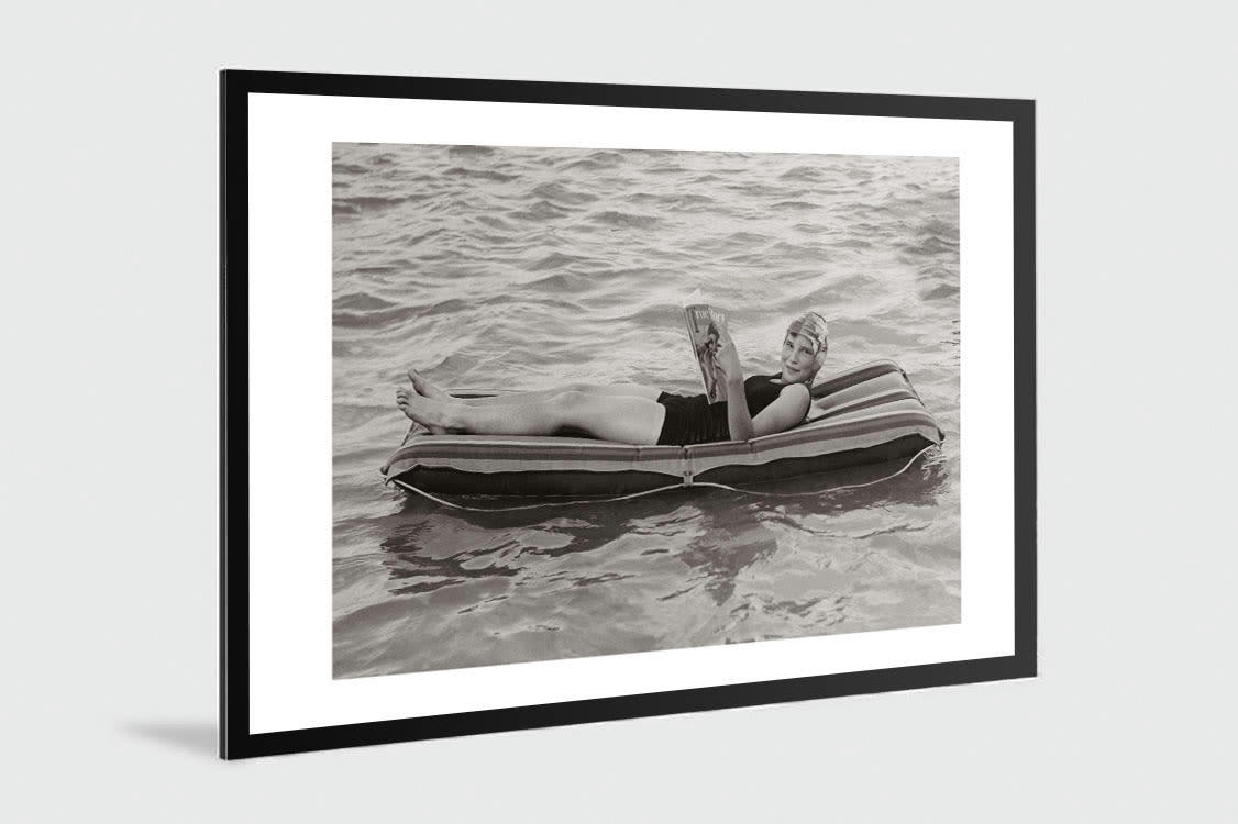 MER - Photo ancienne noir et blanc mer n°79 alu 40x60cm