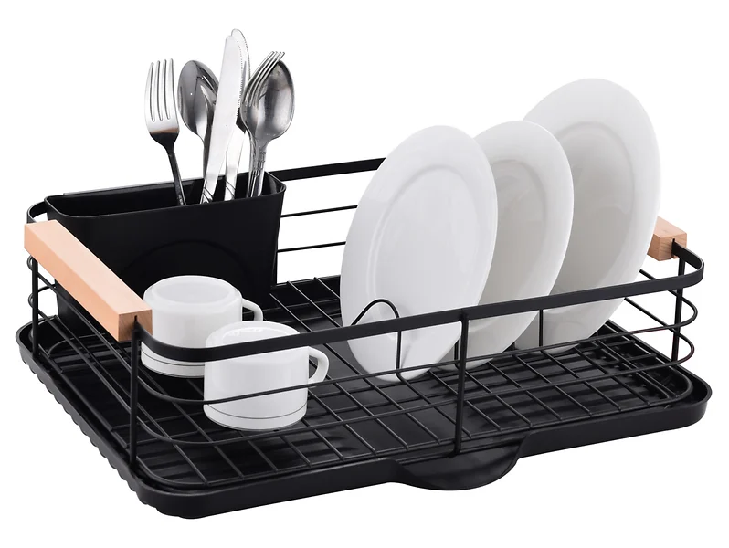 Suszarka do naczyń Compact metalowa czarna
