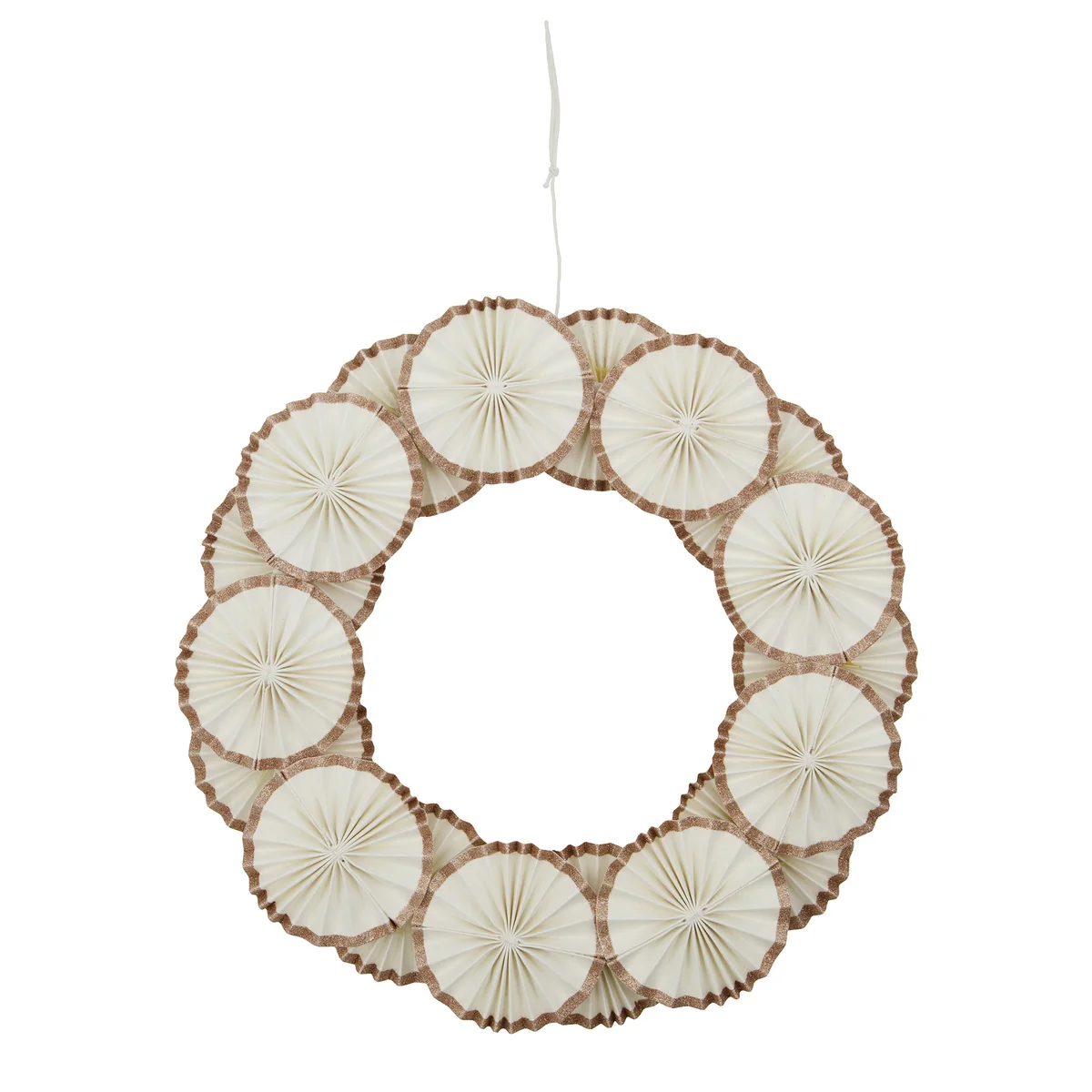 House Doctor - Rosette Kranz, Ø 34 cm, off-white