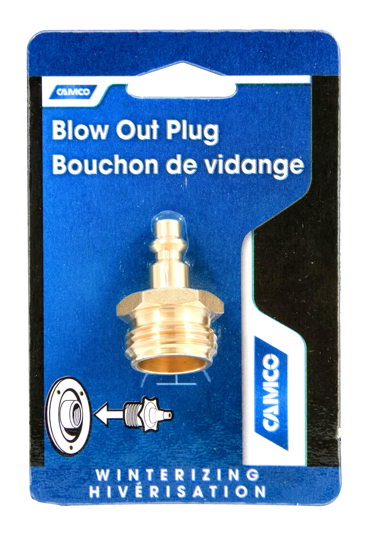 CAMCO Long-Lasting Quick Connect Blow Out Plug
