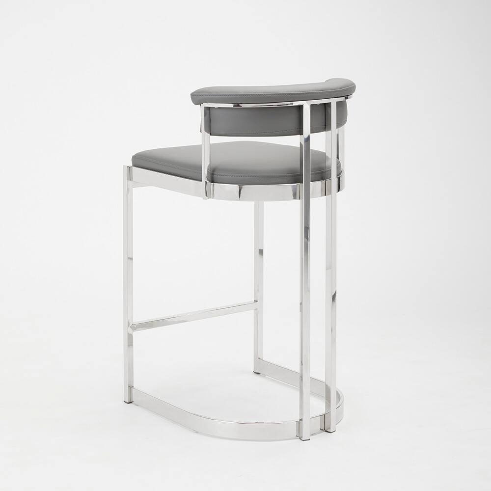 Home Gear Modern Urban Faux Leather Counter Stool