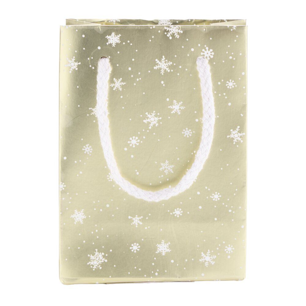 Sac cadeau de No&euml;l petit modèle H14.5cm (2 modèles)