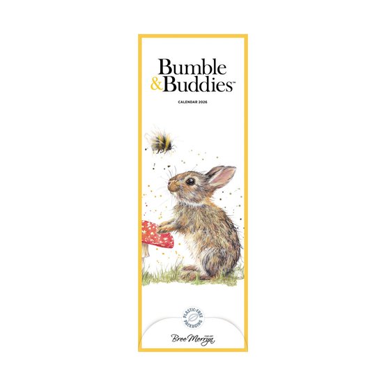 Bree Merryn Bumble & Buddies Slim Calendar 2026
