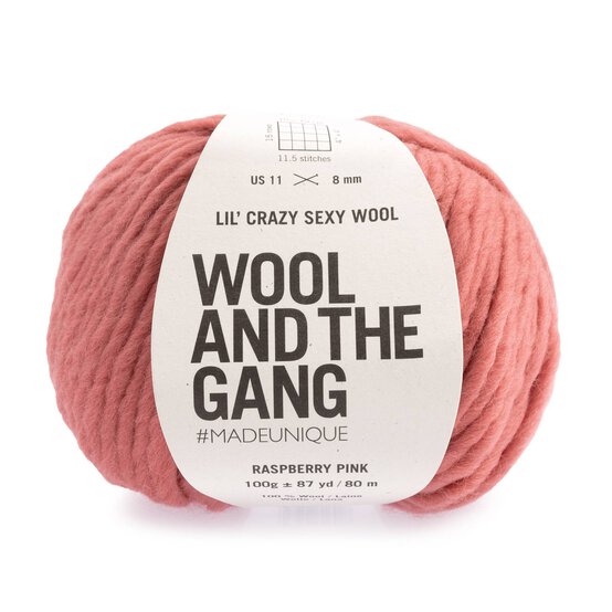 Wool and the Gang Raspberry Pink Lil’ Crazy Sexy Wool 100g