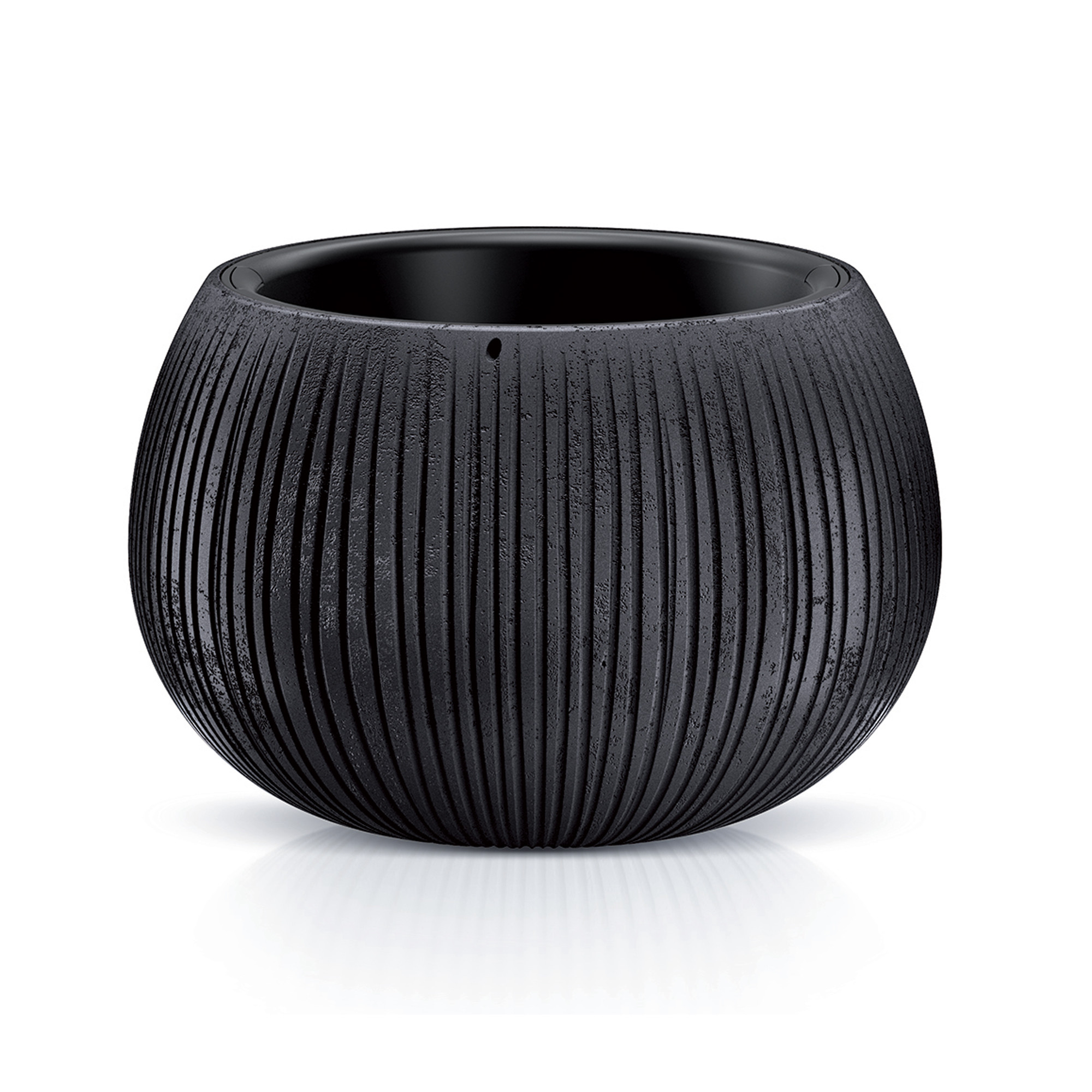 Donica ogrodowa Beton Bowl 29 cm czarny PROSPERPLAST