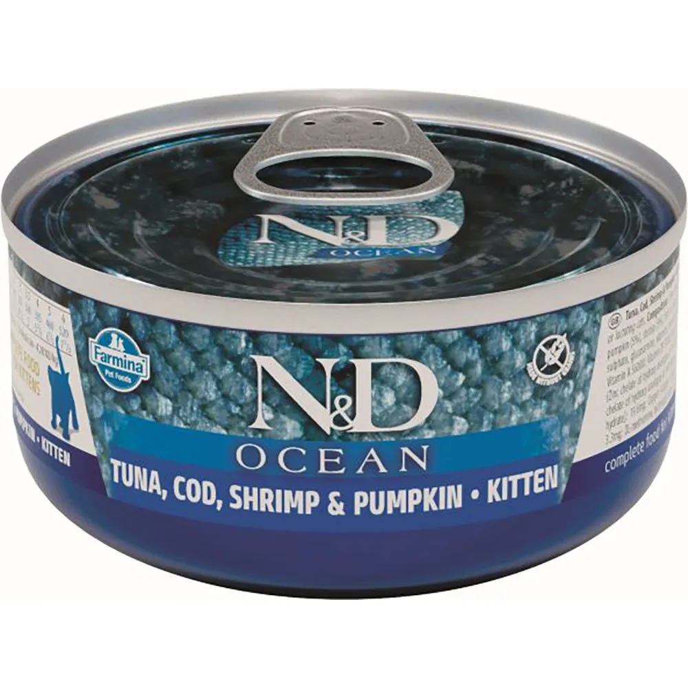 Farmina Kitten Ocean Tuna Cod Pumpkin 24x70g Cat Food