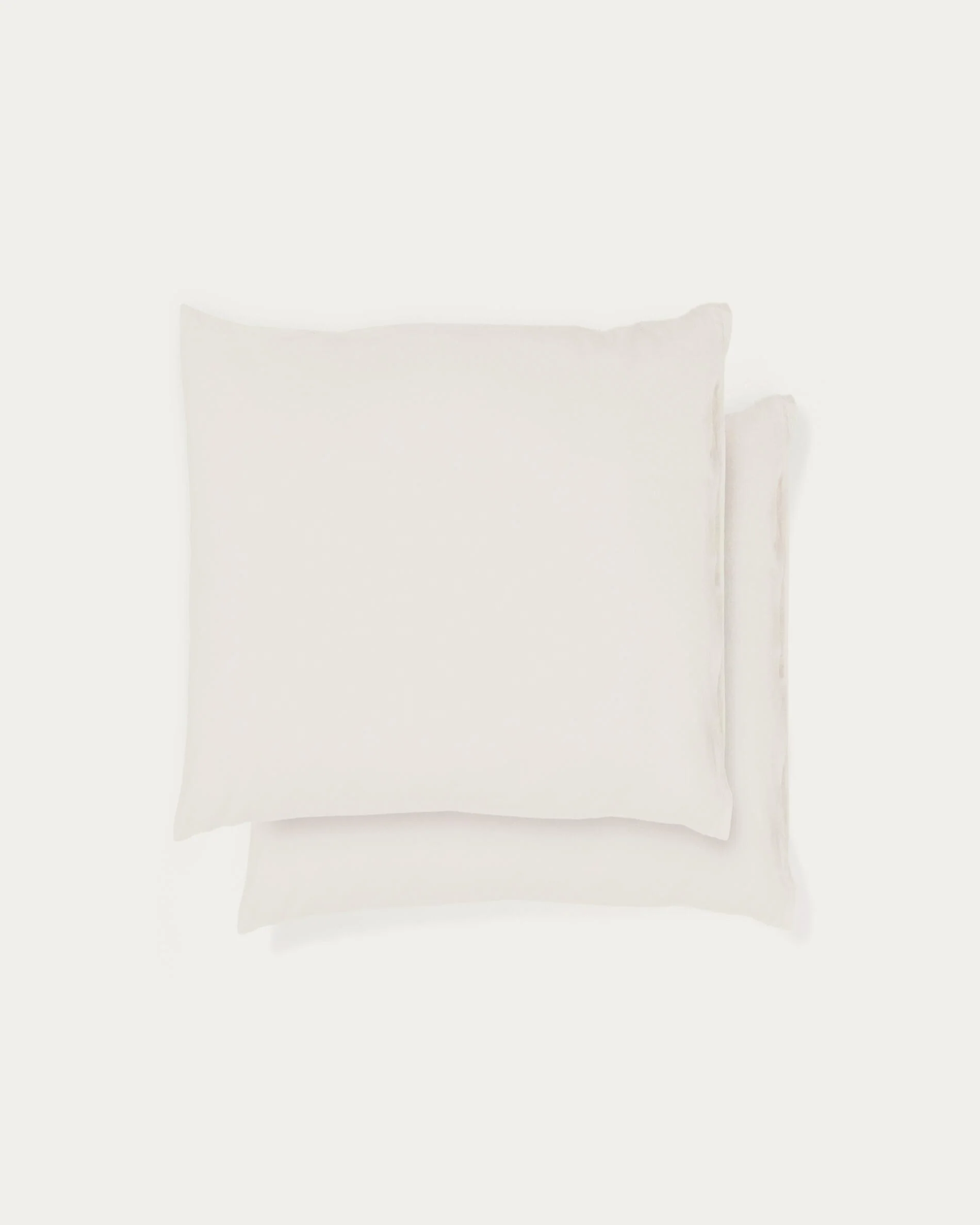 Simmel set of 2 beige linen blend pillow cases 65 x 65cm