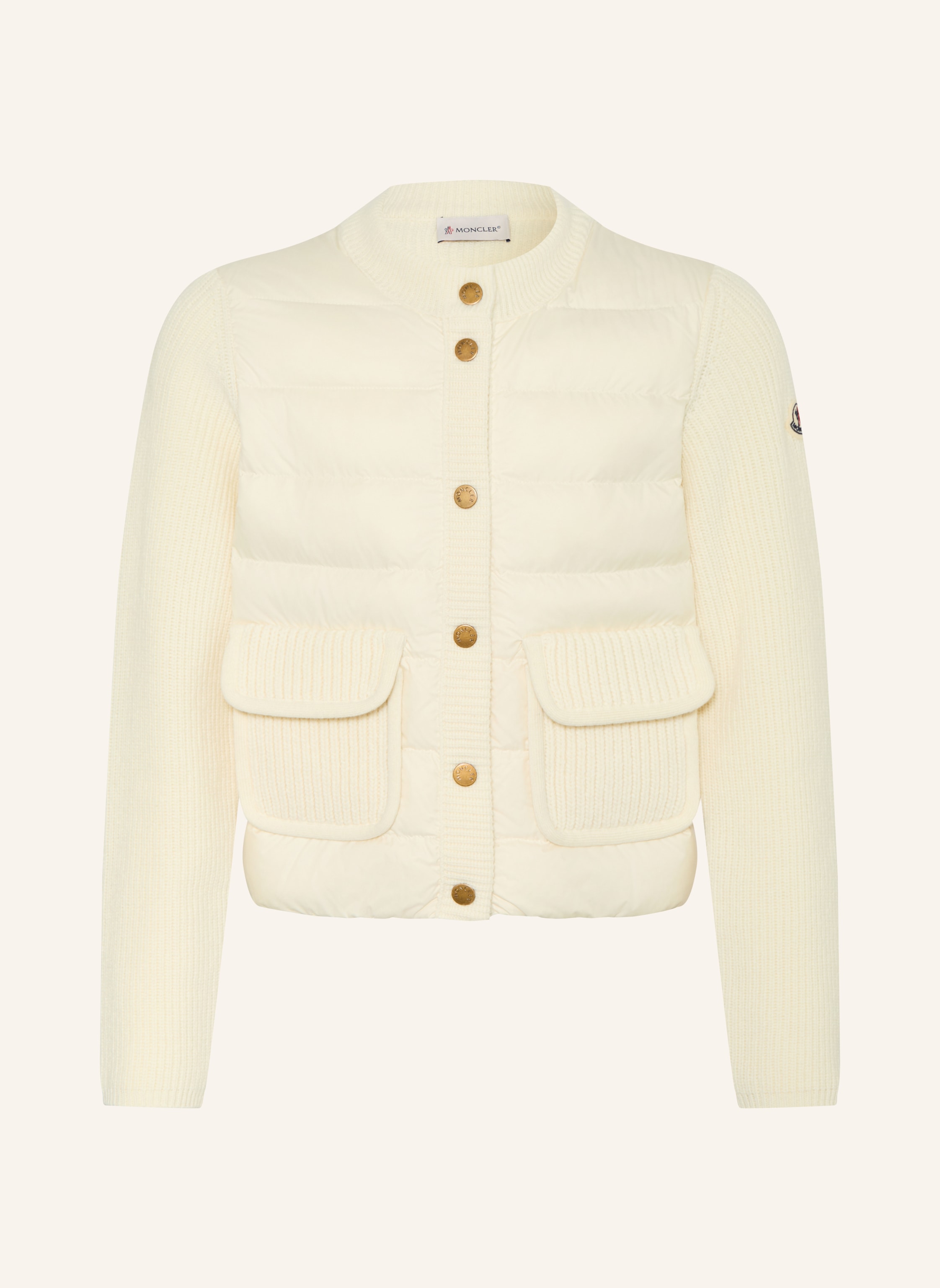 MONCLER enfant Daunenjacke im Materialmix