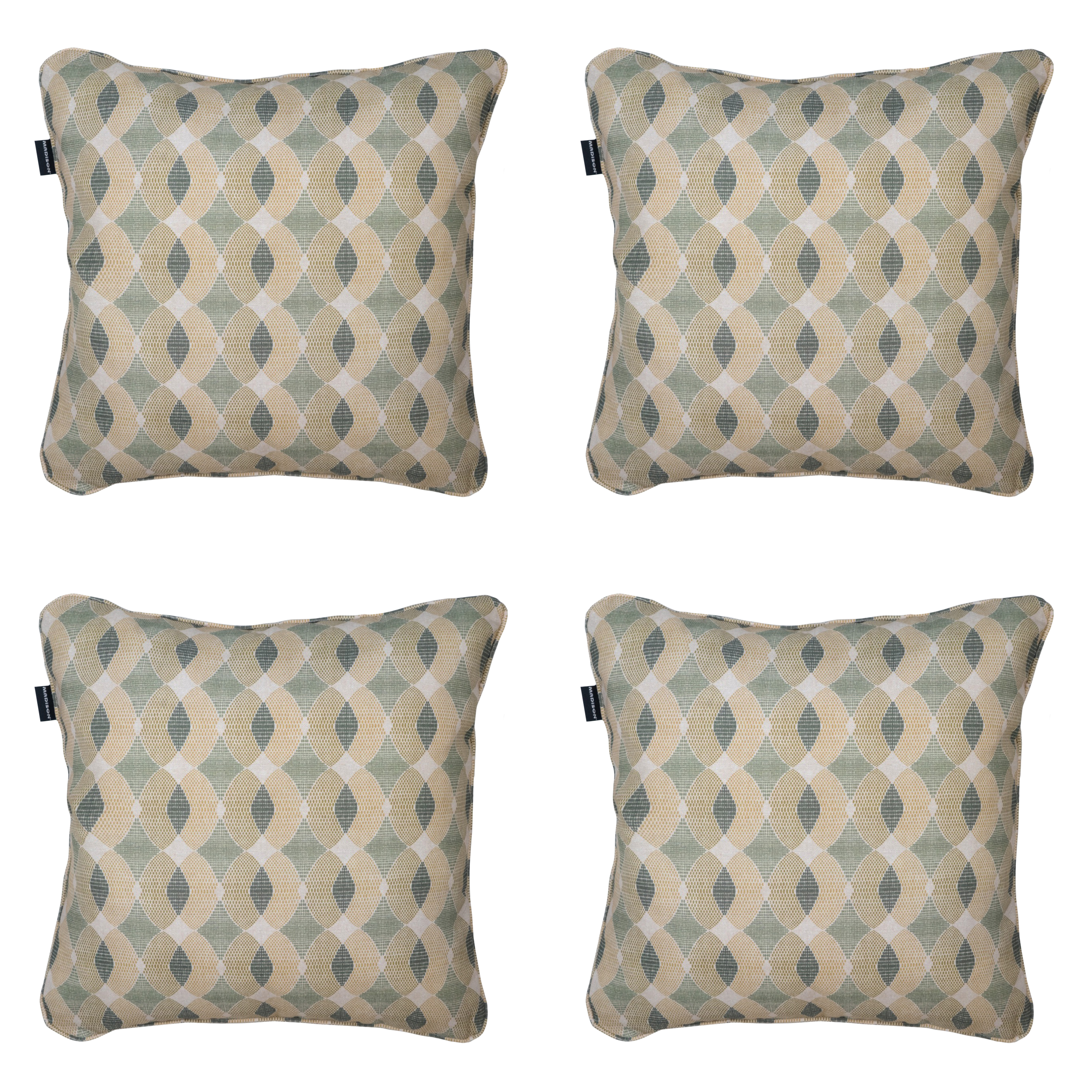 Madison sierkussen Rae - groen - 50x50x10cm - set van 4