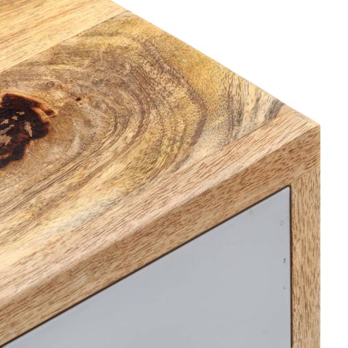 NNEVL Bedside Cabinet 40x35x50 cm Solid Mango Wood