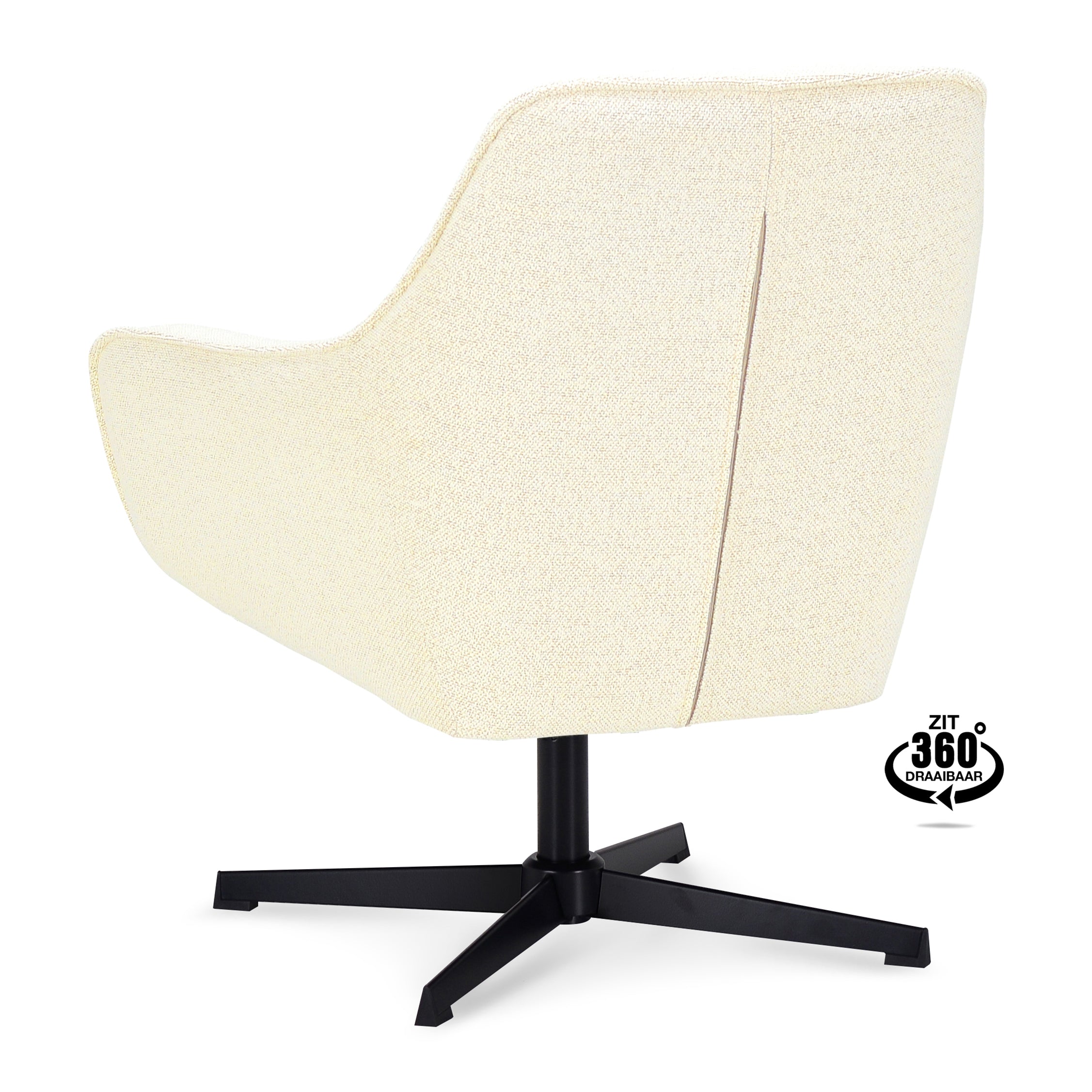 by fonQ Mosey Draaibare Fauteuil - Crème