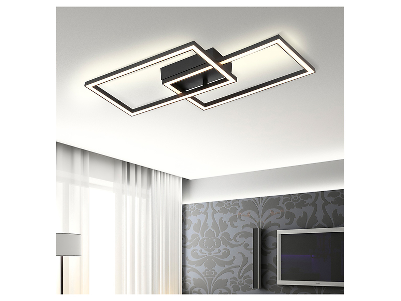 Lampa sufitowa Alma LED 2-punktowa 29 cm akrylowa czarna